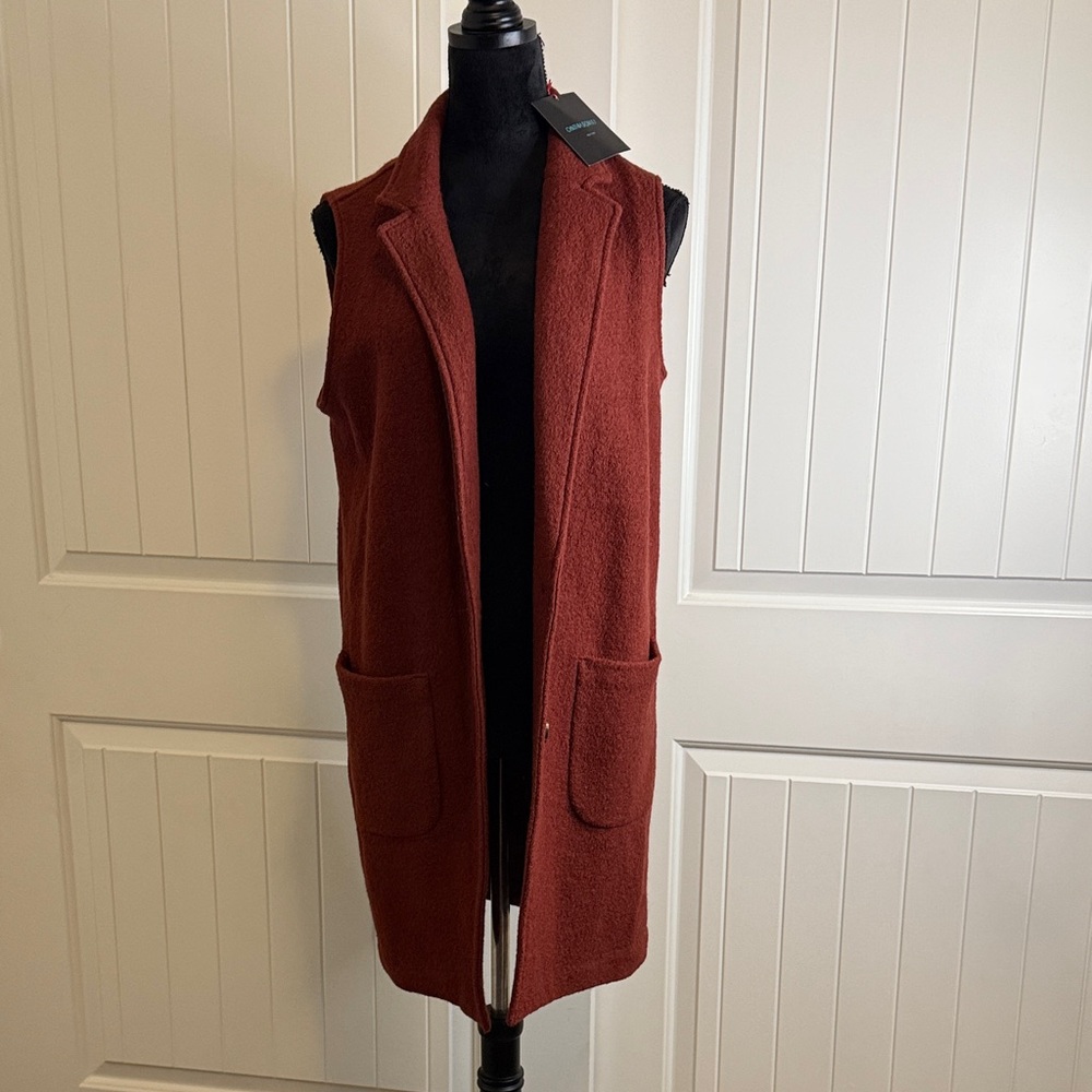 Cynthia Rowley burnt orange Sleeveless Vest